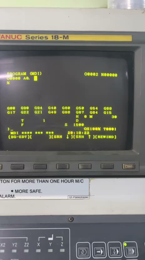 Fanuc kumanda — program hazırlığı
